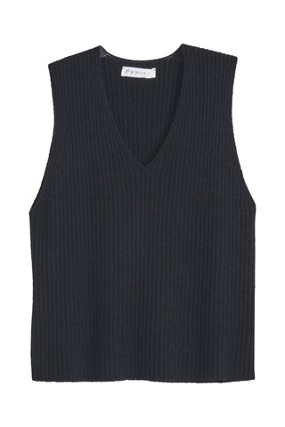 Lovie ribbed neuletoppi, musta