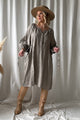 Lucia linen dress, taupe