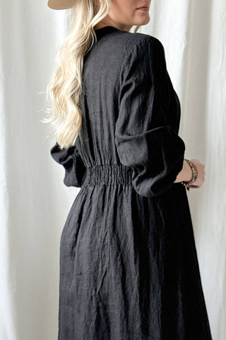 Ma Chérie pellavamekko, musta