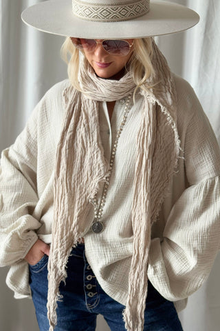 Maddie puuvillapaita, hiekka