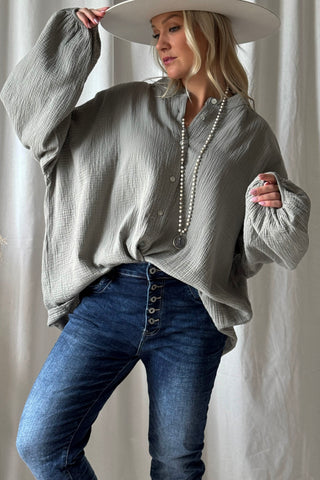 Maddie puuvillapaita, taupe