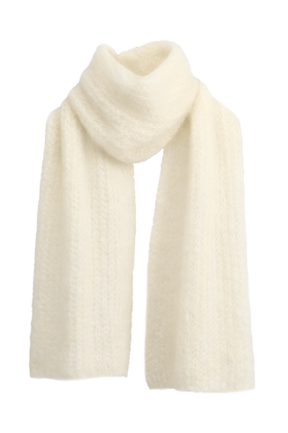 Magic mohairhuivi, luonnonvalkoinen