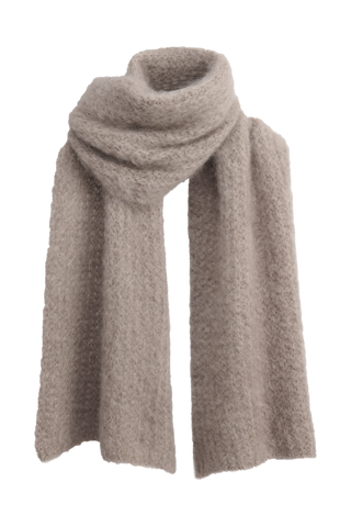 Magic mohair scarf, taupe