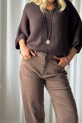 Magic jeans, khaki brown