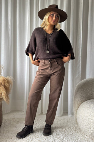 Magic jeans, khaki brown