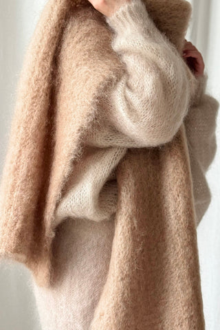 Magic mohair scarf, caramel