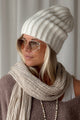 Maia wool blend beanie, off white