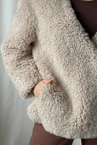 Malin tekoturkki, beige