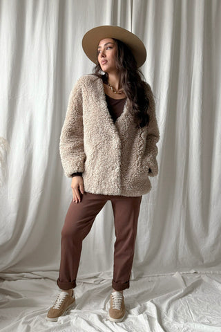 Malin tekoturkki, beige