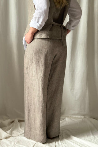 Mallorca pellavahousut, pinstripe