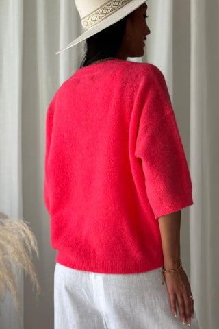 Melisse alpacajumper, coral