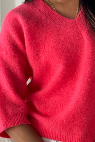 Melisse alpacajumper, coral