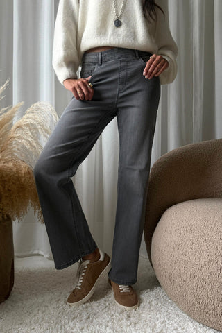 Melli flared leg farkut, slate grey