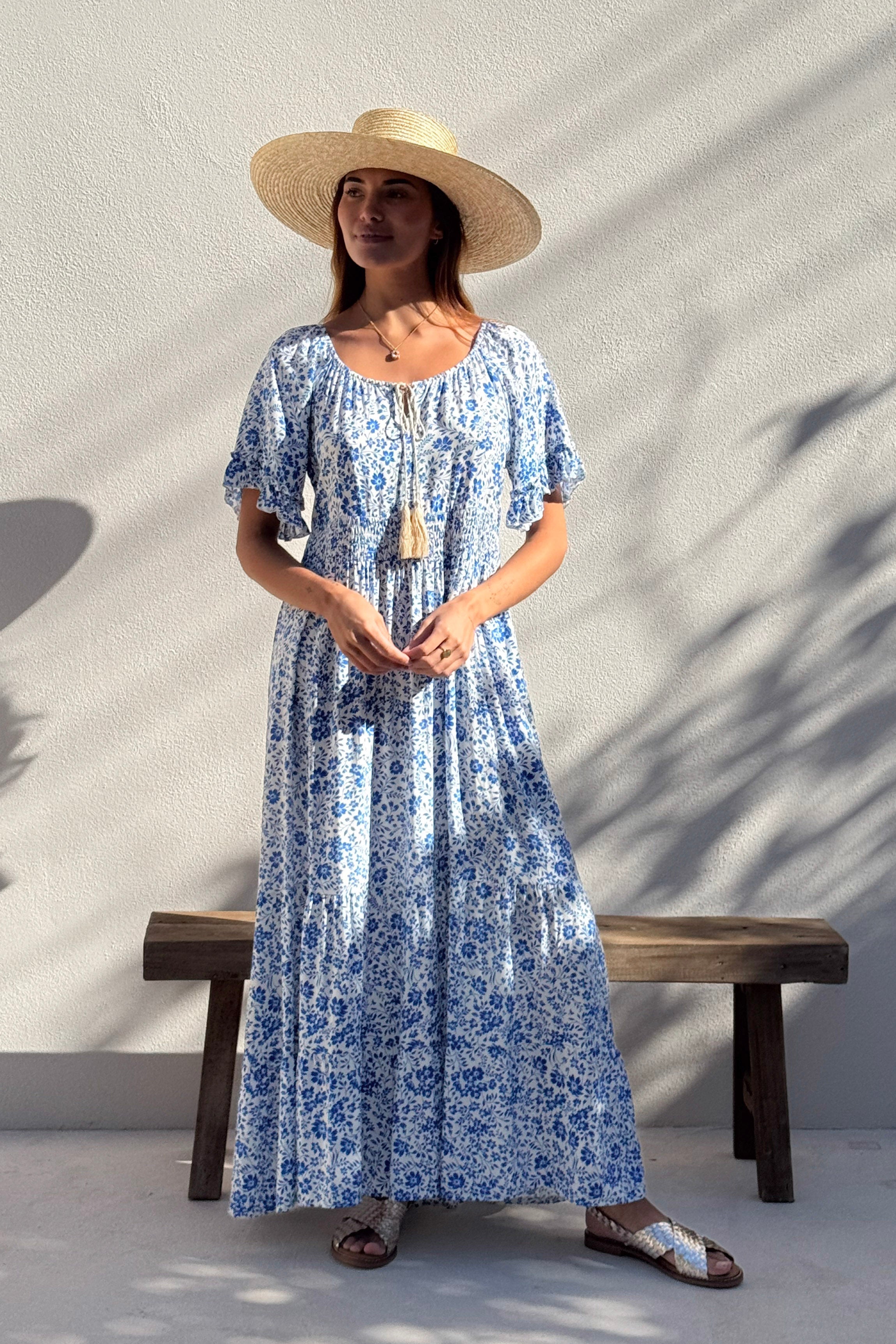 blue viscose dress Topshop - Maxi Dress - Women - Viscose - 6 US