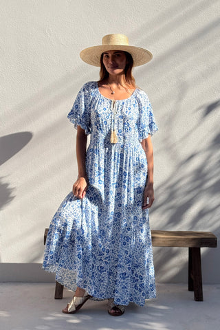 Meryl viskoosimekko, eternal garden blue