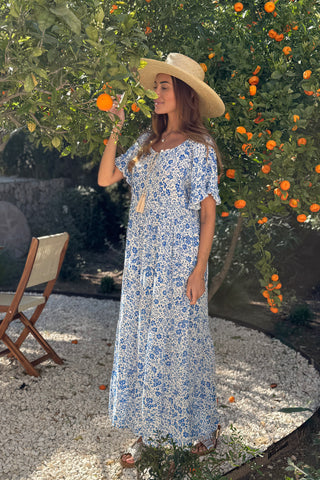 Meryl viskoosimekko, eternal garden blue