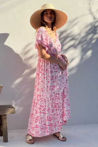 Meryl viskoosimekko, eternal garden pink