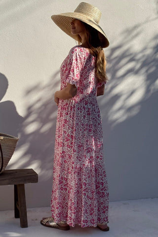 Meryl viskoosimekko, eternal garden pink