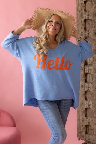 Message neule, HELLO light blue
