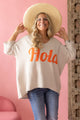 Message neule, HOLA beige