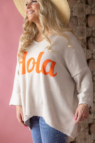 Message neule, HOLA beige