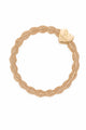 Metallic gold heart hiuslenkki, hiekka
