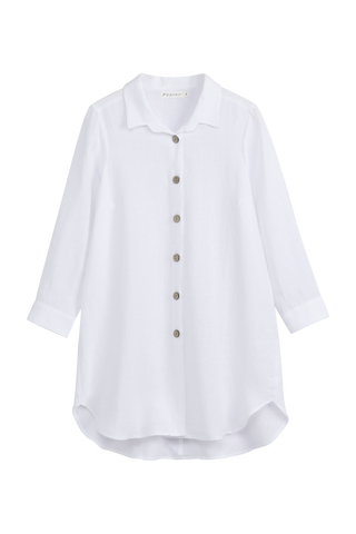 Mia linen blouse, white