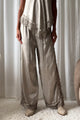 Midnight Lace satiinihousut, taupe