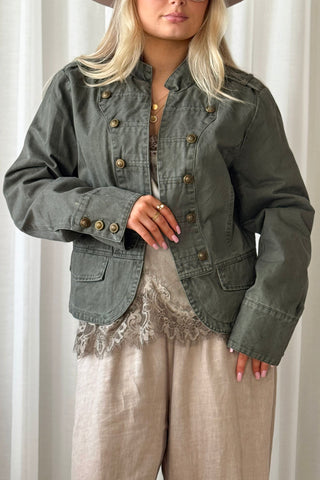 Military cotton jacket, camo