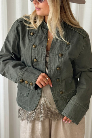 Military cotton jacket, camo