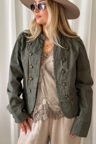Military cotton jacket, camo