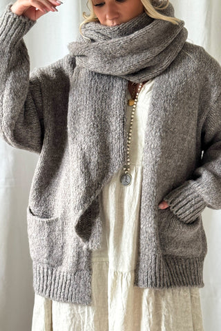Mindy cardigan, taupe