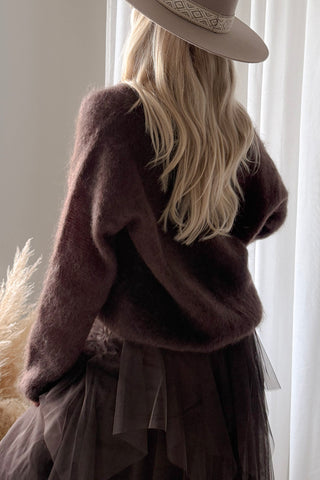 Mohair heaven jumper, espresso