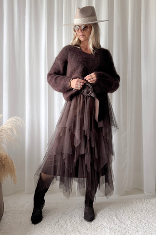 Mohair heaven jumper, espresso