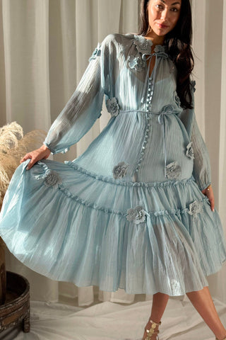 Monique dress, sky blue 