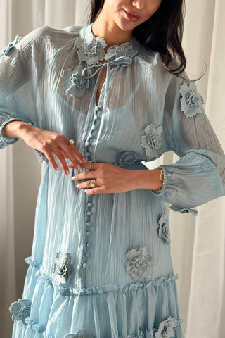 Monique dress, sky blue 