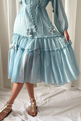 Monique dress, sky blue 