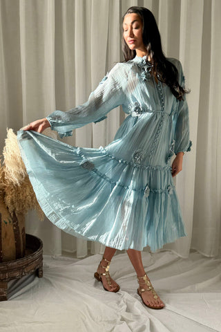 Monique dress, sky blue 