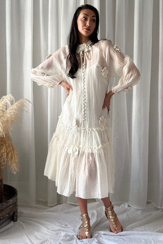 Monique dress, white 