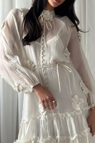 Monique dress, white 