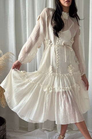 Monique dress, white 