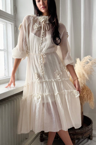 Monique dress, white 