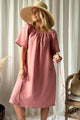 Moraira pellavamekko midi, peach blush