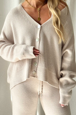 My Moment ribbineuletakki, light beige