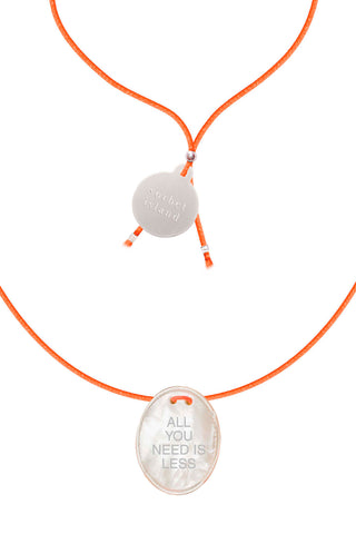 All you need is less, mother of pearl pendant necklace