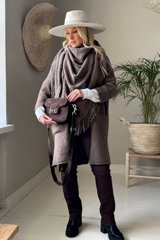 Nolan neulehuivi, taupe