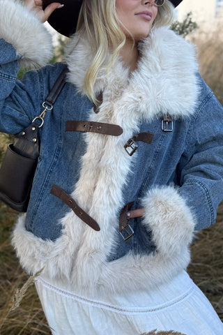 Northern Luxe denim jacket, blue