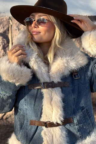 Northern Luxe denim jacket, blue