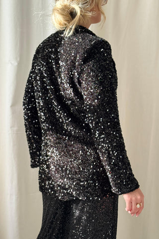 Obsession paljettibleiseri, musta