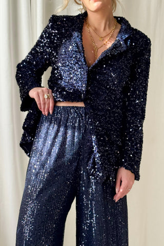 Obsession paljettibleiseri, midnight blue